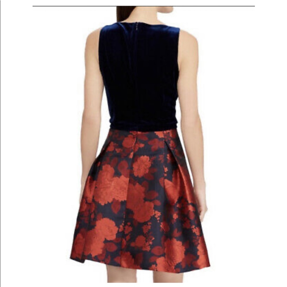 Chaps velvet and satin cocktail dress (NWT) - Picture 2 of 13